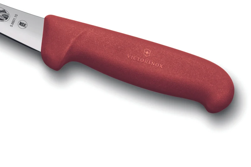 Couteau à désosser Victorinox 5.6601.15 lame renversée 15cm manche en fibrox rouge