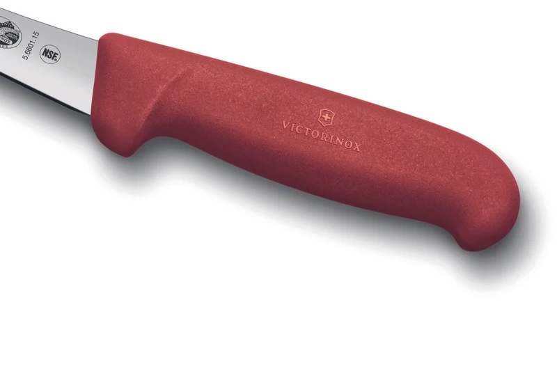 Couteau à désosser Victorinox 5.6601.12 lame renversée 12cm manche en fibrox rouge