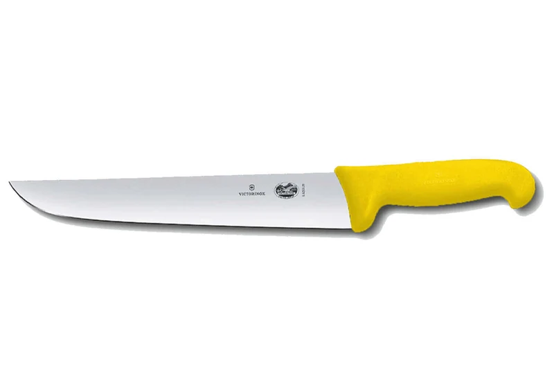 Couteau de boucher Victorinox 5.5208.31 lame 31cm manche fibrox jaune