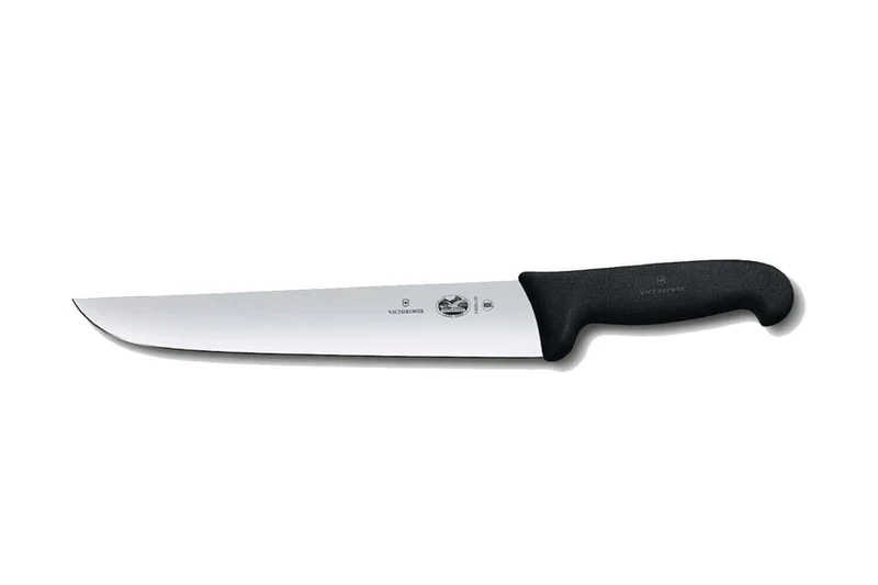 Couteau de boucher Victorinox 5.5203.18 lame 18cm manche fibrox noir