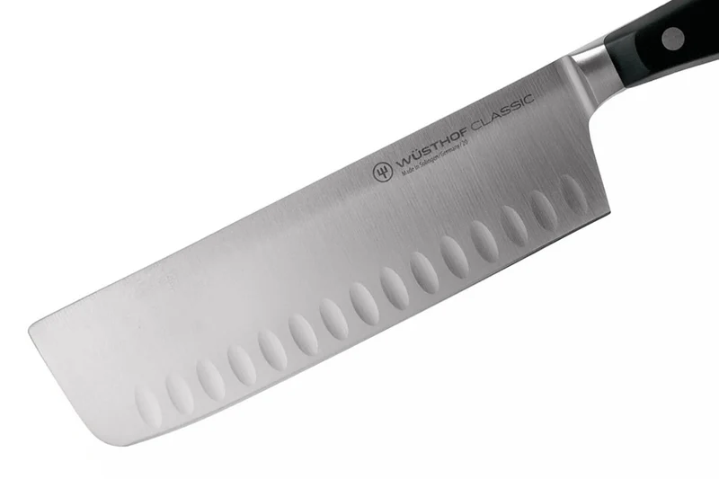 Couteau Nakiri Wusthof Classic forgé lame alvéolée 17cm