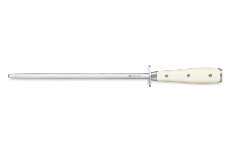 Fusil à aiguiser Wüsthof Classic Ikon blanc grain standard 26cm