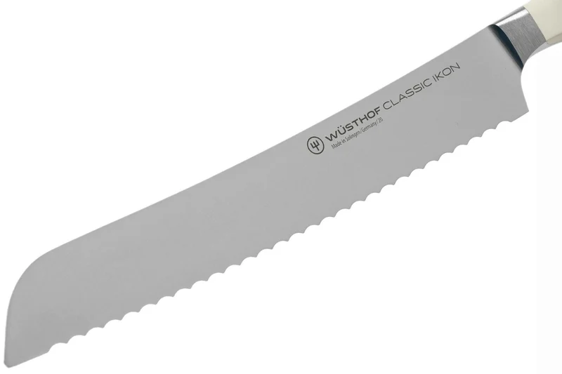 Couteau à pain Wüsthof Classic Ikon blanc forgé 20cm