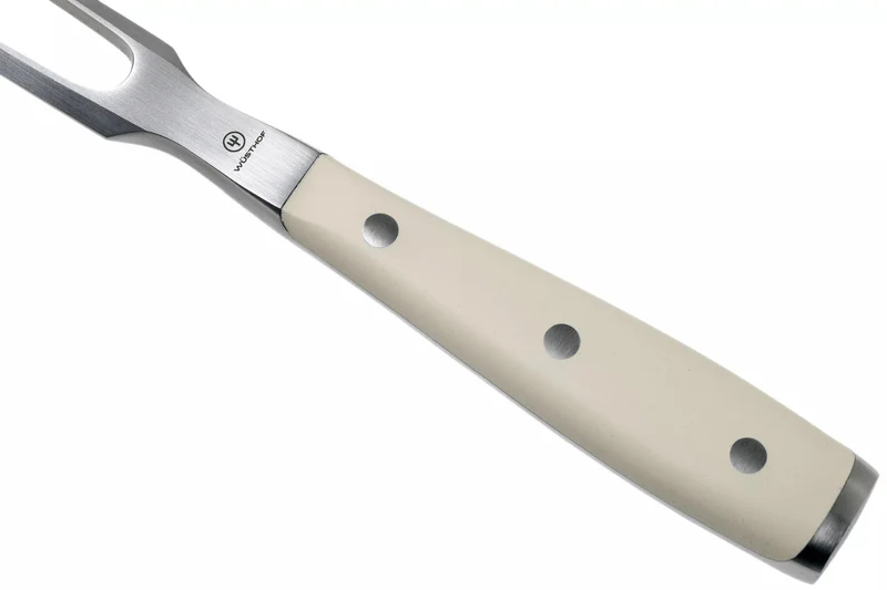 Fourchette à viande Wüsthof Classic Ikon Blanc forgée 16cm