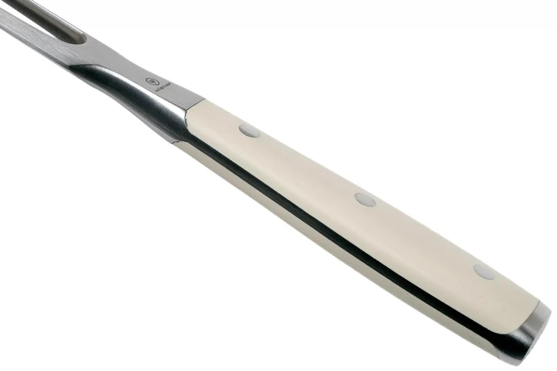 Fourchette à viande Wüsthof Classic Ikon Blanc forgée 16cm