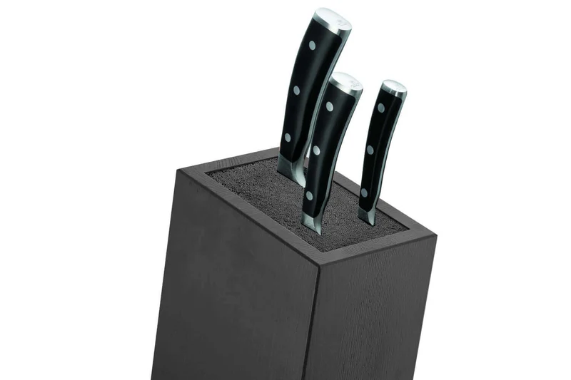 Bloc Wüsthof noir en fibres pour 10 couteaux