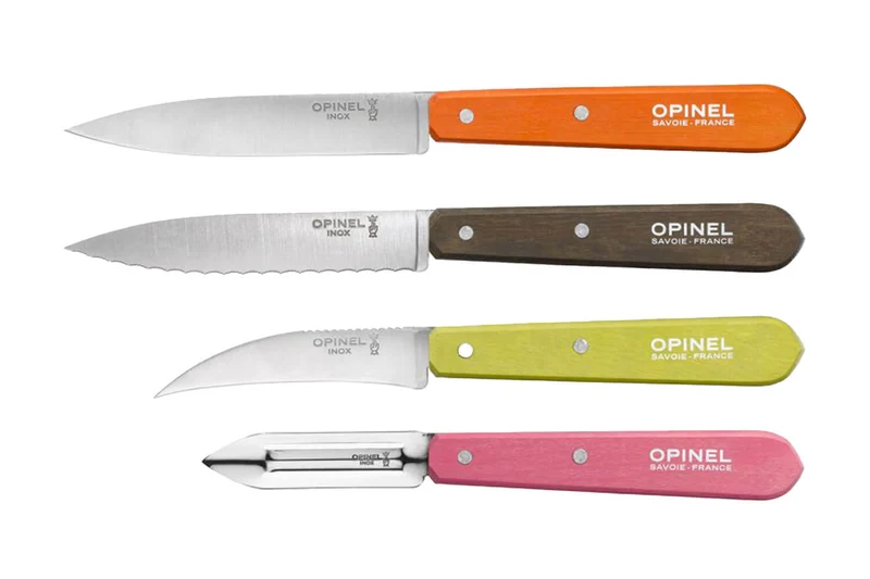 Coffret 4 couteaux Opinel Les Essentiels Fifties manches couleurs