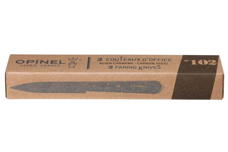 2 Couteaux Office Opinel AF "N°102" lame carbone 10 cm