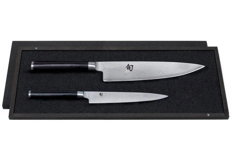 Coffret 2 couteaux japonais Kai Shun Damas