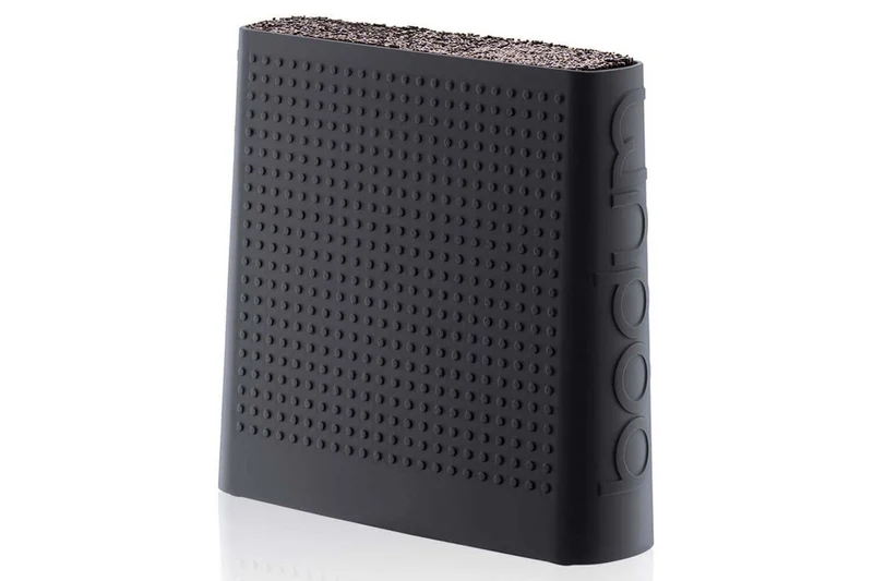Bloc vide et design BODUM silicone noir jusqu'à 6 couteaux