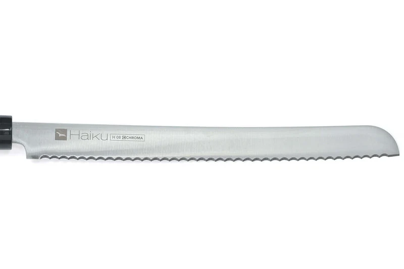 Couteau à pain japonais Chroma Haiku 25cm manche Honoki