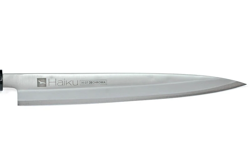 Couteau Yanagiba japonais Chroma Haiku 21cm manche Honoki