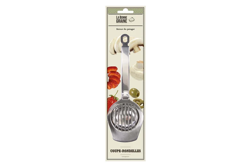 Coupe rondelles pour fruits et légumes La Bonne Graine en acier inox