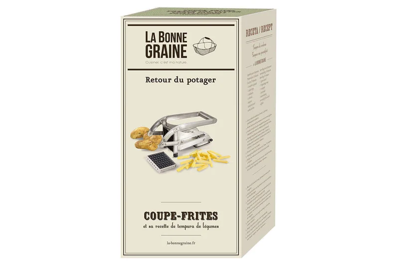 Coupe-frites 2 grilles La Bonne Graine en acier inox