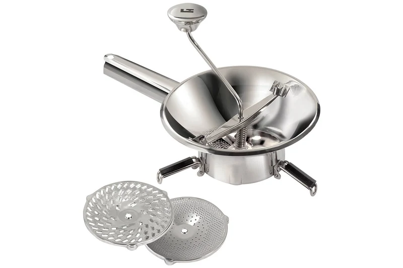 Moulin passe-légumes 3 grilles La Bonne Graine en acier inox Ø20cm