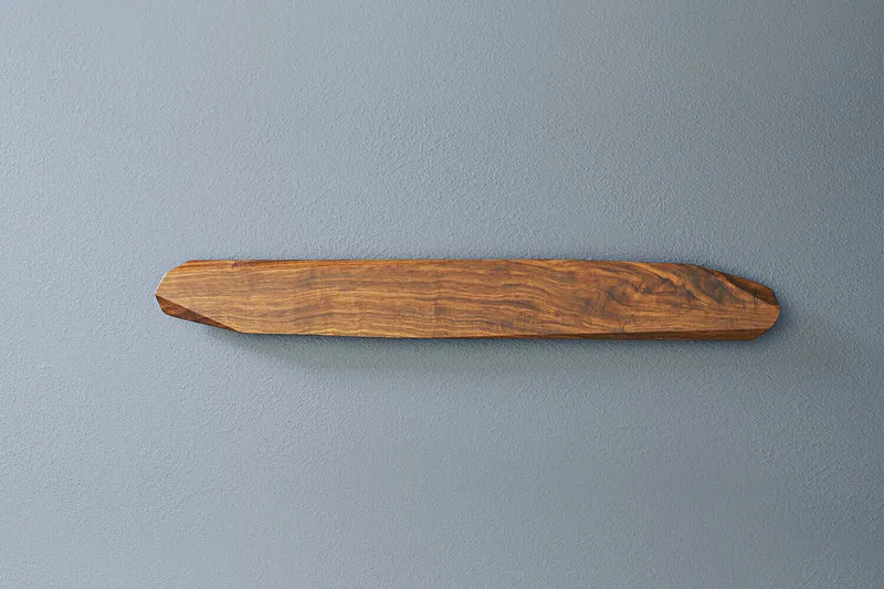 Barre magnétique artisanale haut de gamme Noyer 60cm pour 8 couteaux