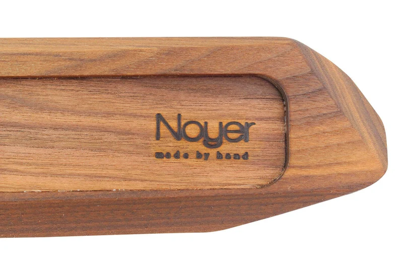 Barre magnétique artisanale haut de gamme Noyer 60cm pour 8 couteaux