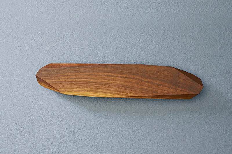 Barre magnétique artisanale haut de gamme Noyer 40cm pour 5 couteaux
