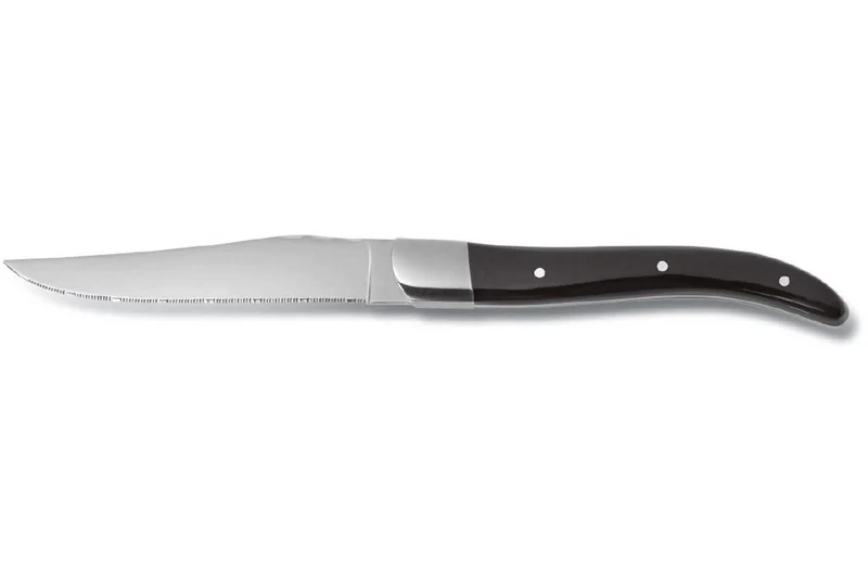 Coffret bois 6 couteaux à steak Comas ACR Noir acier inox 13/0