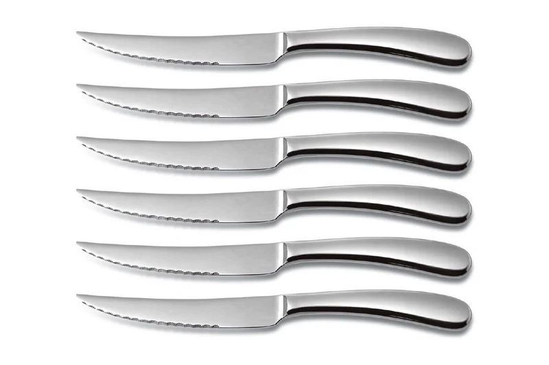 Coffret bois 6 couteaux à steak Comas Sutil acier inox 13/0