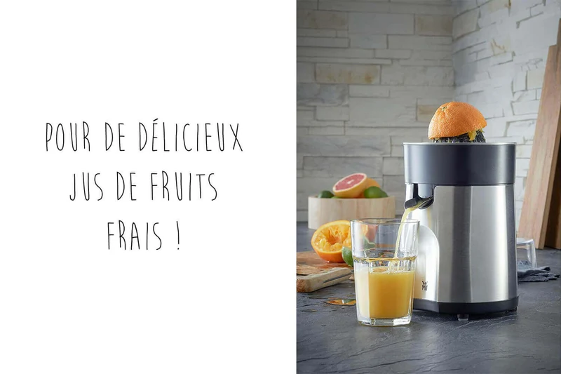 Presse-agrumes WMF Stelio avec 2 cônes de pressage