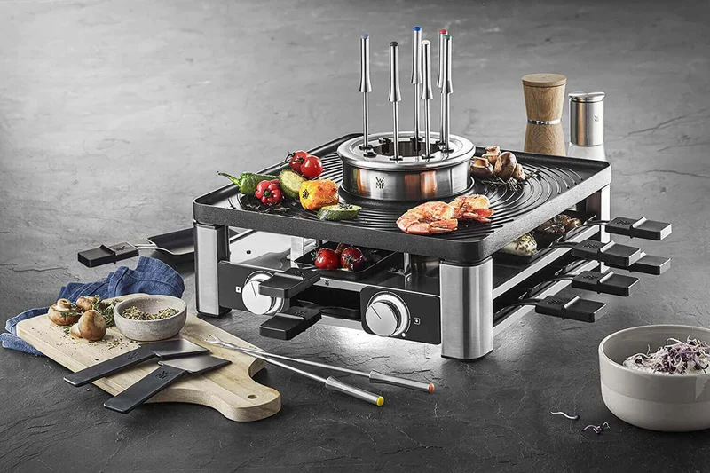 Station Gourmet 3-en-1 WMF Lumero raclette, fondue et grillade