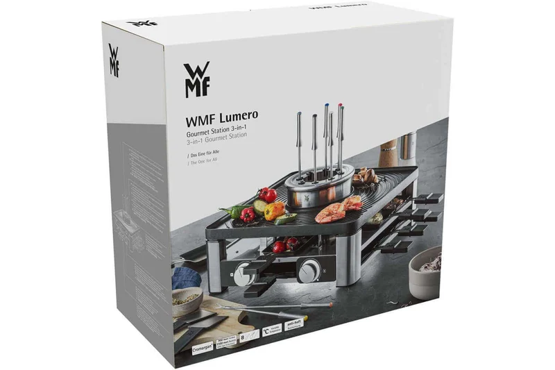 Station Gourmet 3-en-1 WMF Lumero raclette, fondue et grillade
