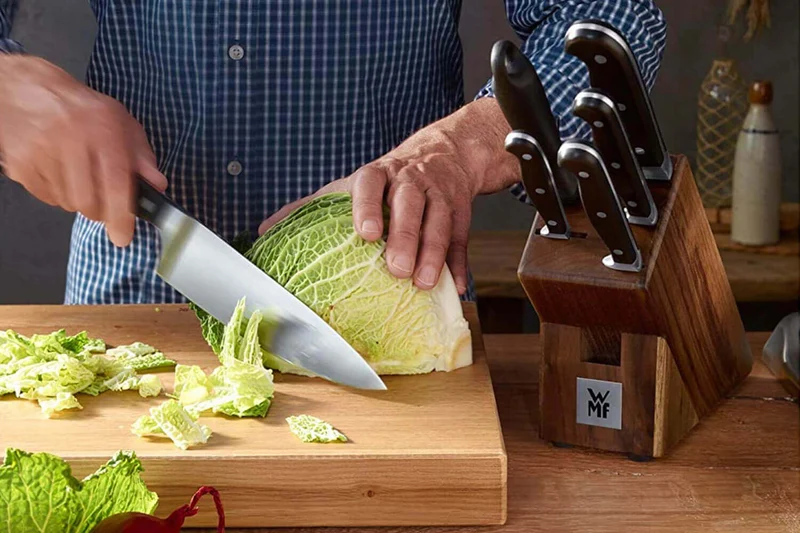 Bloc en chêne WMF Spitzenklasse Plus 5 couteaux de cuisine