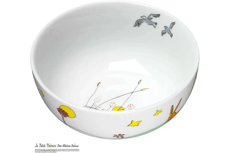 Coffret repas enfant WMF Le Petit Prince acier inox 18/10 et porcelaine
