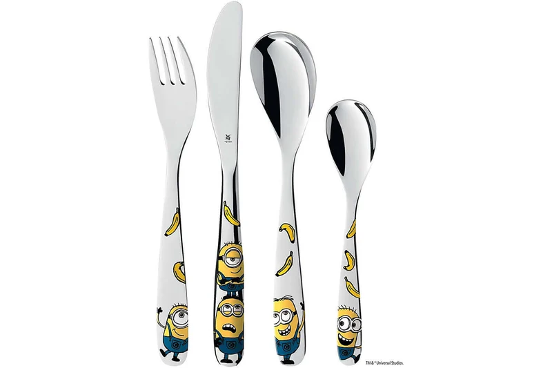 Coffret repas enfants WMF Les Minions acier inox 18/10 et porcelaine