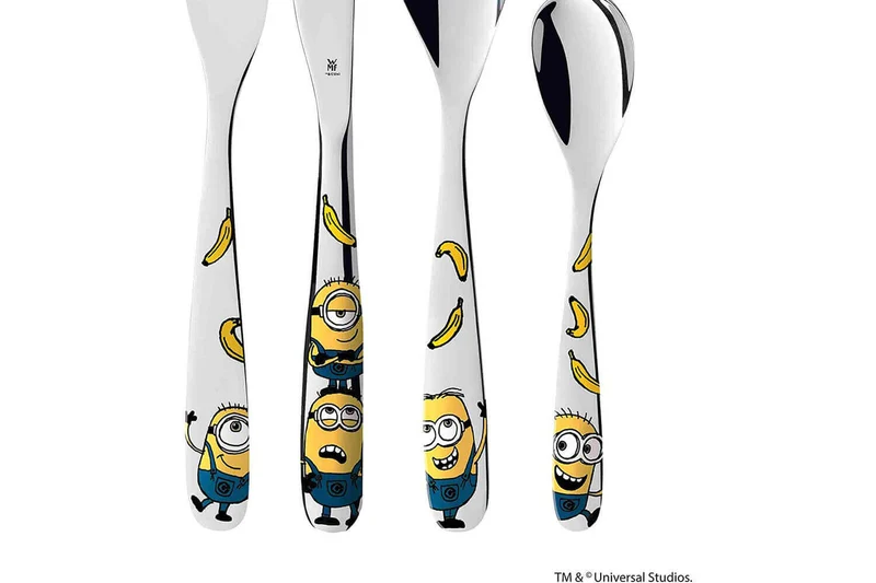 Coffret repas enfants WMF Les Minions acier inox 18/10 et porcelaine