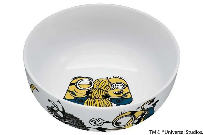 Coffret repas enfants WMF Les Minions acier inox 18/10 et porcelaine