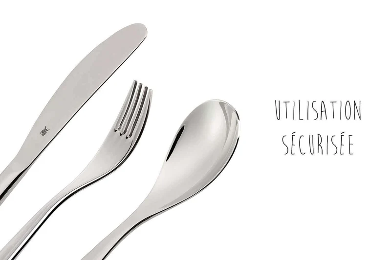 Coffret repas enfants WMF Licorne acier inox 18/10 et porcelaine