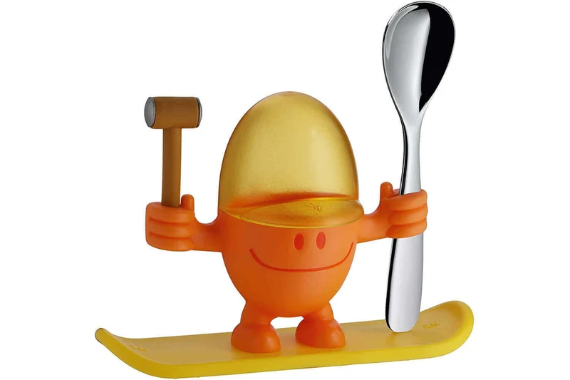Coquetier enfant WMF McEgg orange avec cuillère