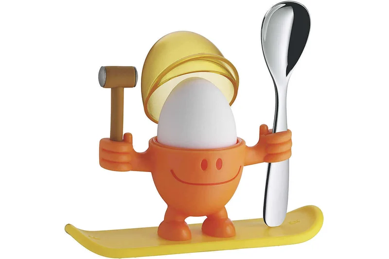 Coquetier enfant WMF McEgg orange avec cuillère