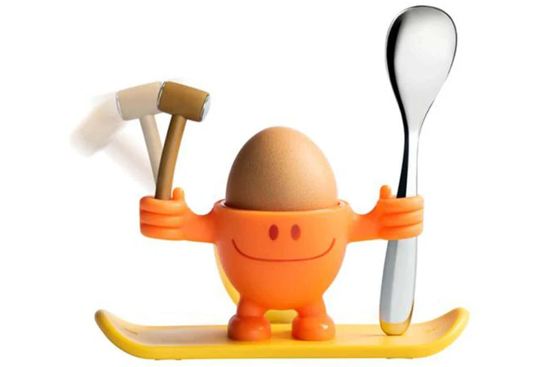 Coquetier enfant WMF McEgg orange avec cuillère