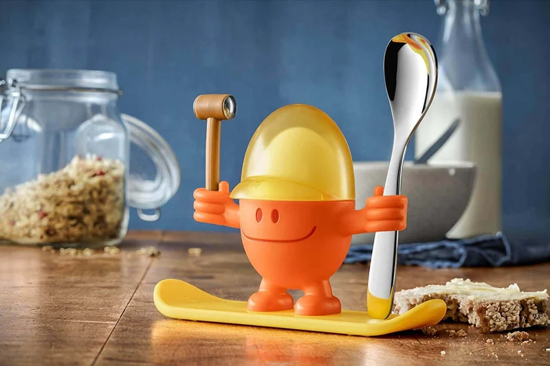 Coquetier enfant WMF McEgg orange avec cuillère