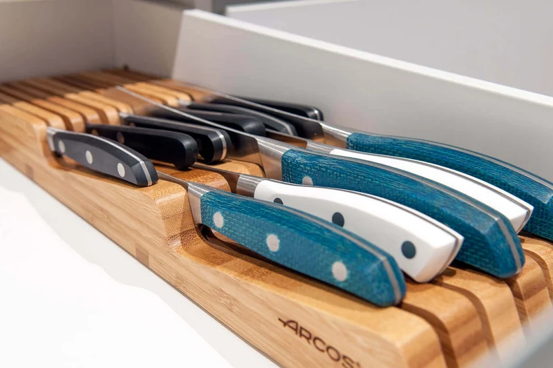 Range couteaux pour tiroir Arcos en bambou