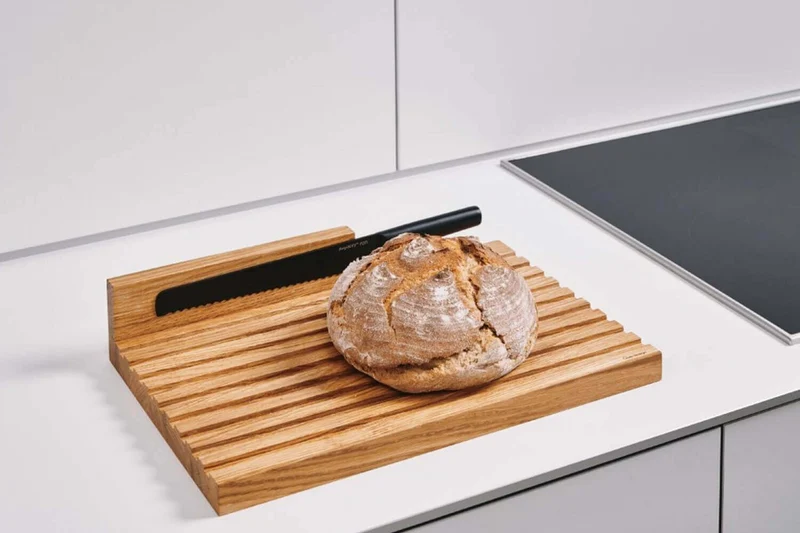 Planche à pain artisanale en bois de chêne Clap Design multifonction 44x28x2,8cm