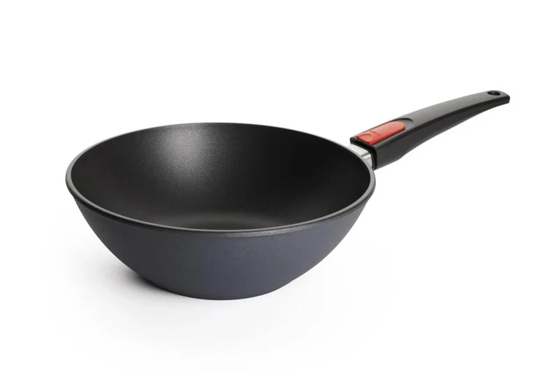 Wok Woll Diamond Lite en fonte d'aluminium manche amovible polymère