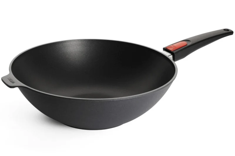 Wok Woll Diamond Lite en fonte d'aluminium manche amovible polymère