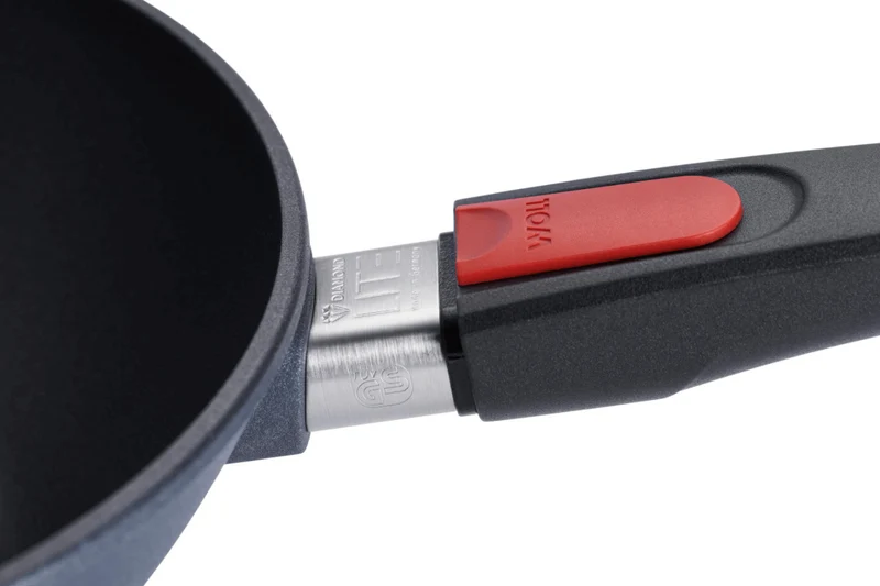 Wok Woll Diamond Lite en fonte d'aluminium manche amovible polymère