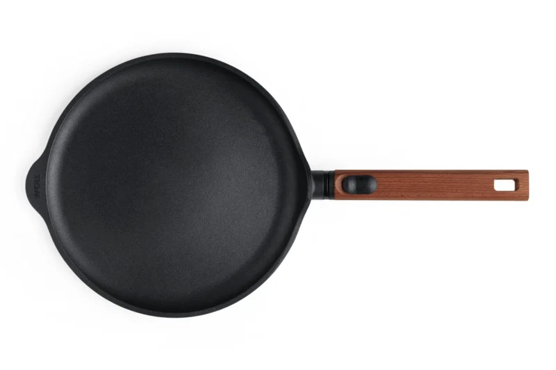 Crêpière Woll Diamond QXR Eco Logic en fonte d'aluminium manche amovible bois 26cm
