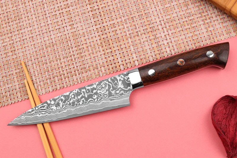 Couteau universel japonais Takeshi Saji R2 Damas Mosaïque 13cm