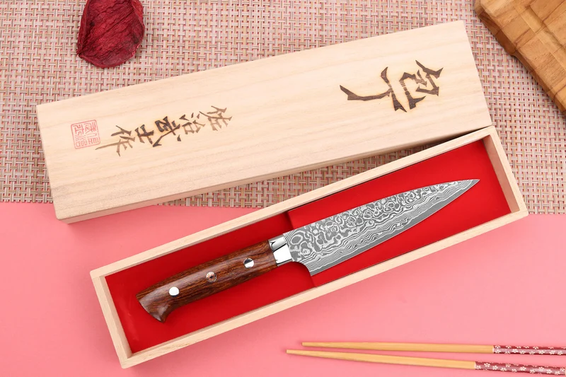 Couteau universel japonais Takeshi Saji R2 Damas Mosaïque 15cm