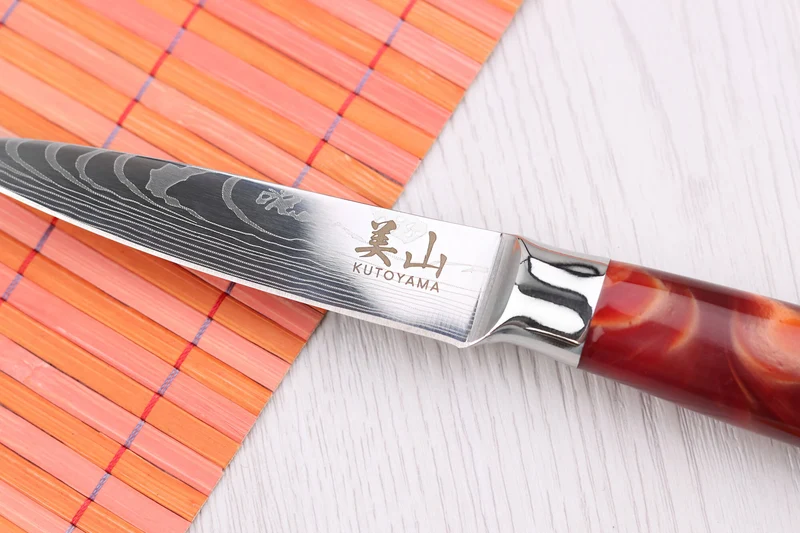 Couteau d'office 8cm Kutoyama Red Flame