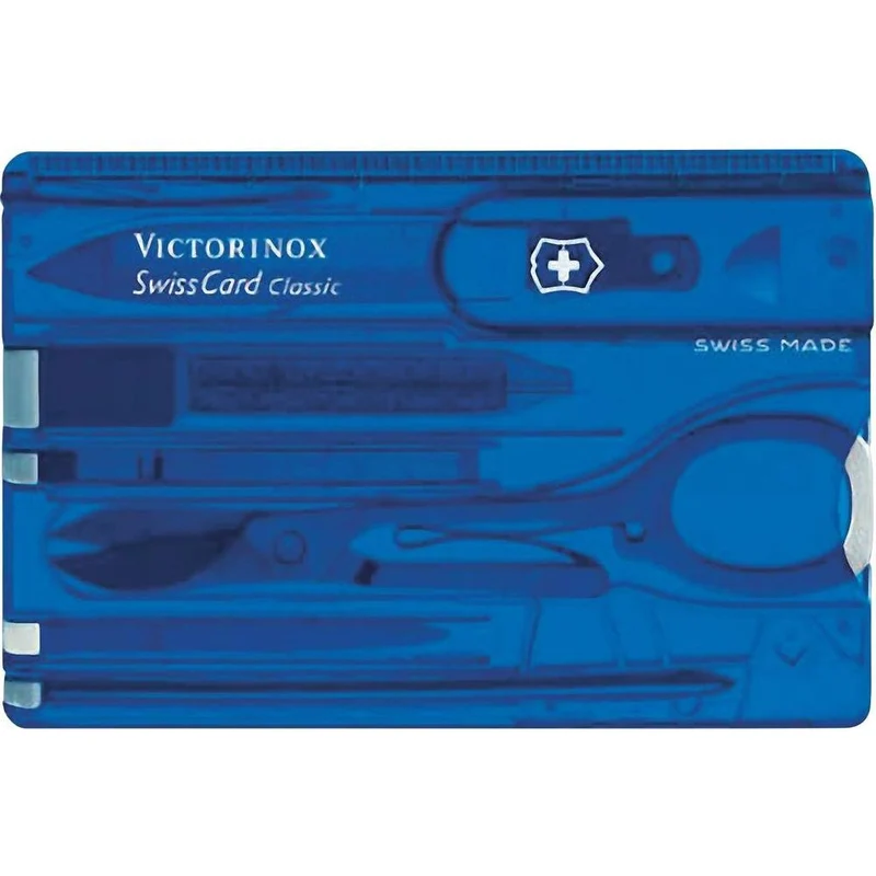 Carte SwissCard Victorinox 7 pièces bleue