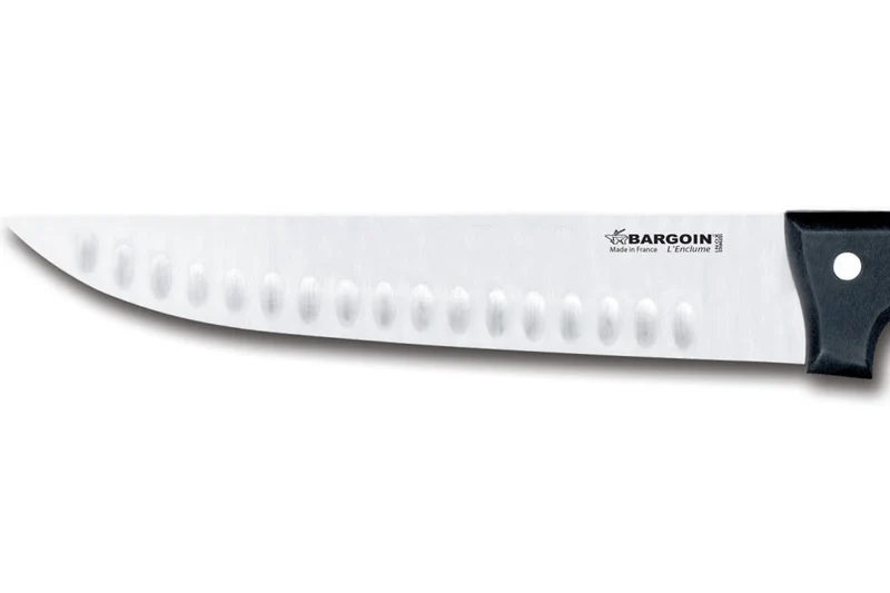 Couteau de boucher lame alvéolée 23cm Classic 4 rivets Bargoin