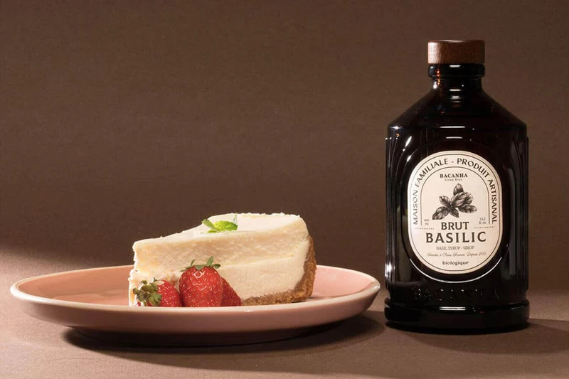 Sirop de basilic brut artisanal Bacanha certifié biologique 40cl