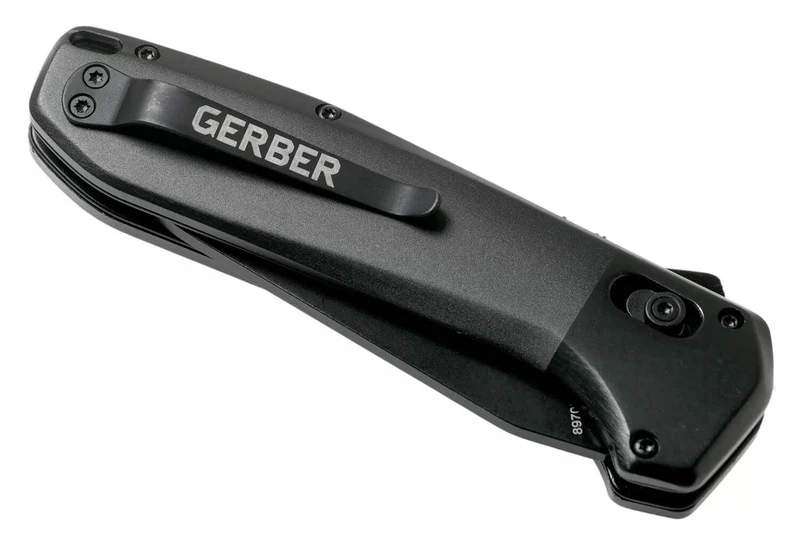 Couteau pliant Gerber HighBrow Large GE001713 manche en aluminium noir 12cm